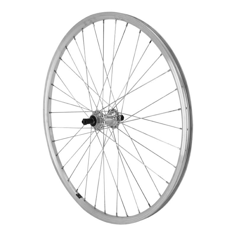Roue VTC 28″ – Jante Argent Mach1 M110, Moyeu Miche à Visser 5/6/7v, V-Brake, 36 Rayons, Blocage Rapide