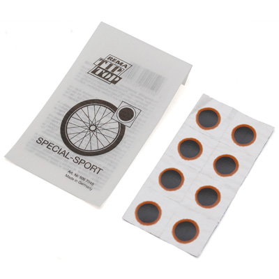 Tip top RUSTINE CHAMBRE F0 ROUGE RONDE DIAM 20MM (SACHET DE 8 PIECES)