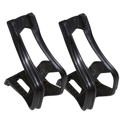 Cale-pieds VTT Courts Zéfal Résine Noirs Taille S/M – Paire Sans Courroie – Neuf