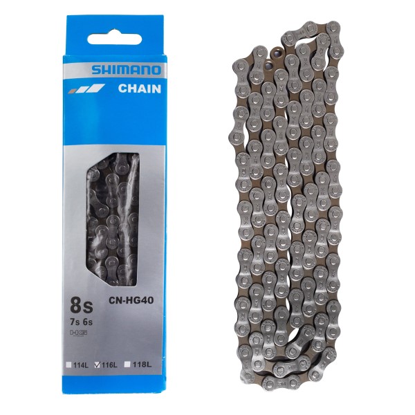 Shimano Chaine 116 Maillons Quick Link CN-HG40 6/7/8-Vitesses