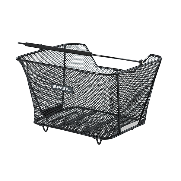Basil Panier arriere acier nid abeille cento flower noir (47x31x21cm) à 34.99 € en ligne ou dans votre magasin