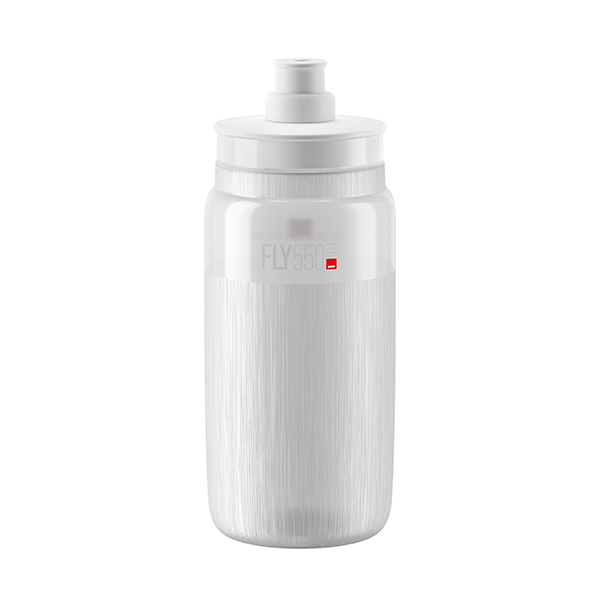Elite Bidon FLY TEX transparent. logo gris 550ml