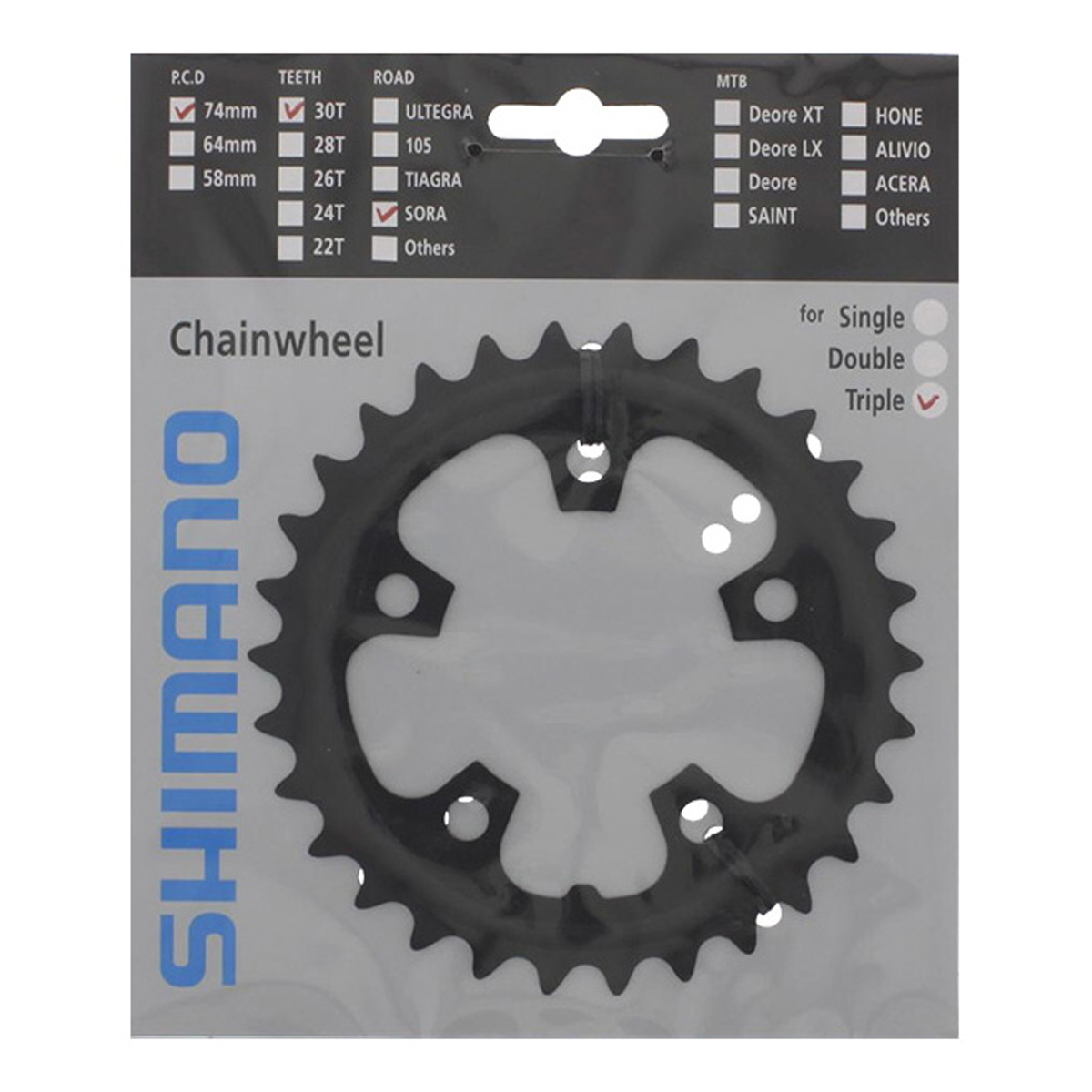 Shimano Plateau 30D-D Sora FC-3503 Noir