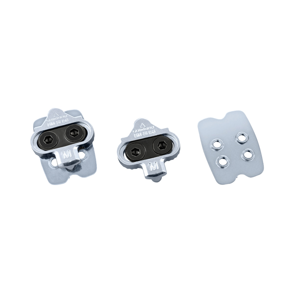 Shimano Paire Cales VTT Argent +Plaque SM-SH56 SPD Multidirectionnel